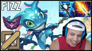 💥 Tyler1 I CAN'T STOP PLAYING FIZZ | Fizz Mid Full Gameplay | Season 14 ᴴᴰ