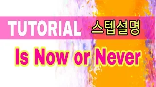 Is Now or Never  Line Dance TUTORIAL 스텝설명