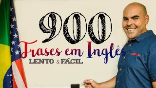 900 Frases em Inglês para estudar - Aprenda Inglês Naturalmente! 4 horas de Vídeo!😱