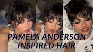 pamela anderson inspired hair tutorial (for black hair)