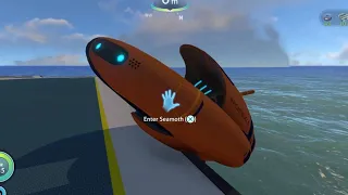 Subnautica - Getting my Seamoth stuck on the Neptune Launch Pad