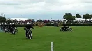 The White Helmets motorbike team at the Lincolnshire Show