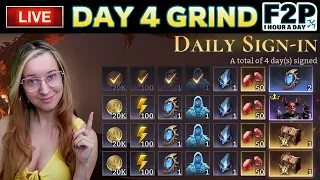 🔴 LIVESTREAM: Day 4 💥 F2P 1 Hour a Day  💥 New Series ✤ Watcher of Realms