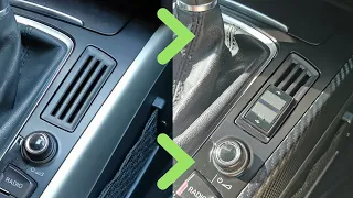 Audi A4 B8 - How to transform the coin holder into USB charger sockets