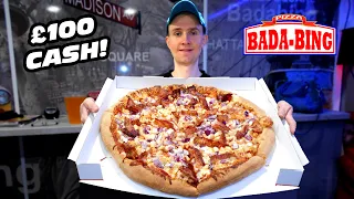 £100 UNDEFEATED "GODFATHER" PIZZA CHALLENGE | 18-INCH PIZZA WITH EXTRA THICK CRUST!!