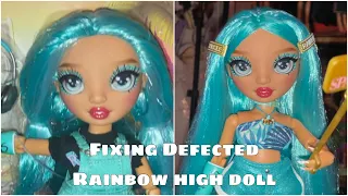 RAINBOW HIGH NEEDS TO WORK ON THEIR QUALITY CONTROL😐 | BLU BROOKS DOLL TRANSFORMATION VIDEO