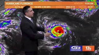 Tropics Update: Tracking Hurricane Florence, Tuesday, September 11, 2018