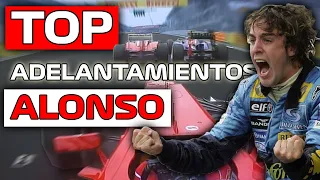 TOP ADELANTAMIENTOS IMPOSIBLES de Fernando ALONSO 💥 | Análisis de sus MEJORES Momentos en la F1