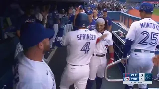 George Springer Hits ANOTHER Leadoff Home Run | Blue Jays vs. Indians (8/4/21)