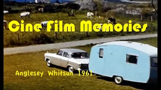 Anglesey, Whitsun 1961, vintage home movie, 8mm cine film