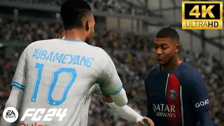 EA SPORTS FC 24 : Olympique de Marseille VS Paris Saint-Germain Gameplay [4K]