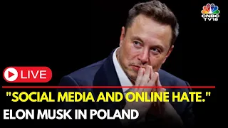 LIVE: Elon Musk Speaks At EJA Conference In Poland | "Social Media And Online Hate" | Tesla | IN18L
