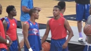 Seventh Woods & Dennis Smith Jr Go At It! Dunk Session at NBPA Top 100 Camp