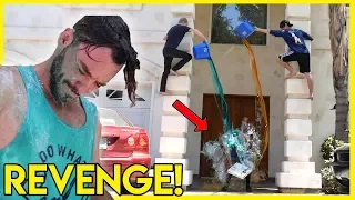 ULTIMATE REVENGE PRANK ON ROOMMATE (forced shower) | Colby Brock