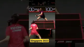 GIAN TIANYI VS JIA NAN YUAN Singapore Smash 2023 #tabletennis #singapore #2023 #shorts