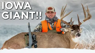 GIANT IOWA BUCK!! | Late Season Deer Hunting