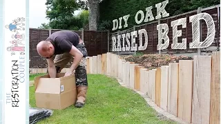 VERTICAL OAK SLEEPER RAISED BED - Complete Build