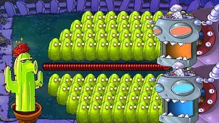 999 Cactus vs Tall Nut Garlic vs Zomboss vs Gargantuar - Plants vs Zombies