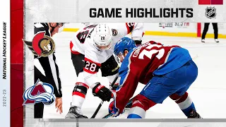 Senators @ Avalanche 1/14 | NHL Highlights 2023