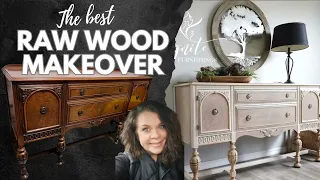 DIY Raw Wood Furniture Makeover Series | Pottery Barn Style on a Budget