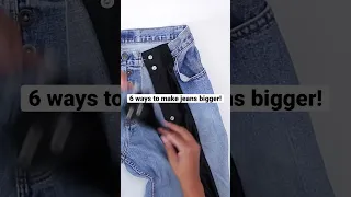 6 DIY ways to make jeans bigger! #upcycling #fashionhacks #shorts