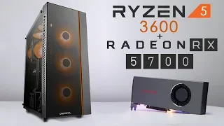 $900 Ryzen 5 3600 + RX 5700 Gaming PC Build 2019! (W/ Gaming Benchmarks)