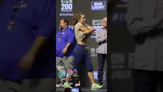 Miesha Tate | UFC bantamweight champion Weigh-In