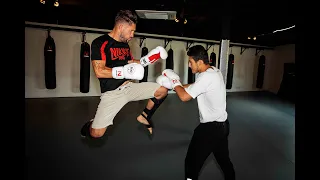 K-1 Kickboxing Sparring Drills with Andy Souwer