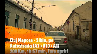 #realEVTraffic : Konița pe traseul Cluj-Napoca - Sibiu, pe Autostradă (A3-A10-A1). 05.feb.2022