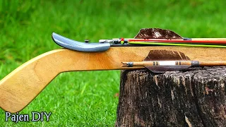 DIY Slingshot - Powerful Slingshot Combination Wood And PVC Pipe