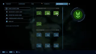 Halo Infinite All Audio log entry's "Recovered files"