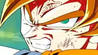 Goku lancia l'onda energetica istantanea contro Cell !