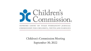 Commission Meeting September 30, 2022
