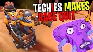 Techies Makes Faceless Void RAGE QUIT - DotA 2 Funny Moments