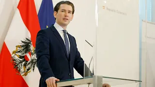 Pressekonferenz mit Bundeskanzler Sebastian Kurz zu Impfstofflieferungen der Europäischen Union