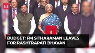 Budget 2024: FM Nirmala Sitharaman leaves for Rashtrapati Bhavan