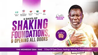 SHAKING THE FOUNDATIONS OF SICKNESS AND SETBACKS | PROPHETIC PRAYER HOUR WITH REV SAM OYE [DAY 1218]