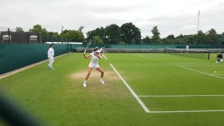 Garbiñe Muguruza training Wimbledon 2017