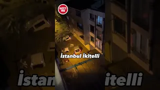 İstanbul İkitelli'de dere taştı. Araçlar sular altında kaldı #haber #istanbul #yağmur #gündem