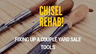 Restoring a Woodworking Chisel (Short Clip)