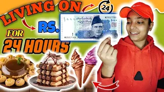 Living On RS.1000 for 24 Hours Challenge at Bahadurabad Food Street 🔥 #khayapiya