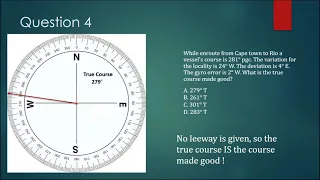 Terrestrial Navigation Lesson 2 Part A (TVMDC Leeway)