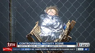 Controversial nativity scene