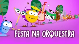 Dó-Ré Mundo - Festa na orquestra 🎼 Música infantil | Notas Musicais | Instrumentos musicais