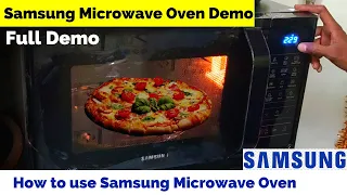 Samsung Microwave Oven Demo ⚡ How to Use Samsung Convection Microwave Oven