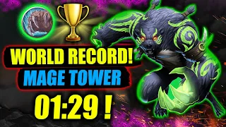 Guardian Druid Mage Tower Challenge Completed in 1:29 Minutes ! World Record Guide WoW Dragonflight