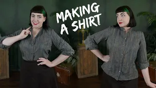 Making A Shirt // A Pattern Drafting and Sewing Diary