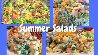 Summer Salads - Cornbread Salad - Cracked Out Pea Salad -  Broccoli Apple Salad