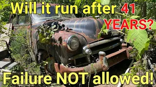 Will it run? 1950 Chevy sitting for 41 years!. We give it another try and failure is not an option!