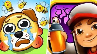 Saatisfying Mobile Games ... Save The Doge | Subway Surfers - Gameplay Android  - NEW APK UPDATE.